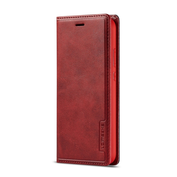 For Huawei P20 Lite LC.IMEEKE LC-001 Series PU + TPU Color Matching Frosted Horizontal Flip Leather Case with Holder & Card Slot