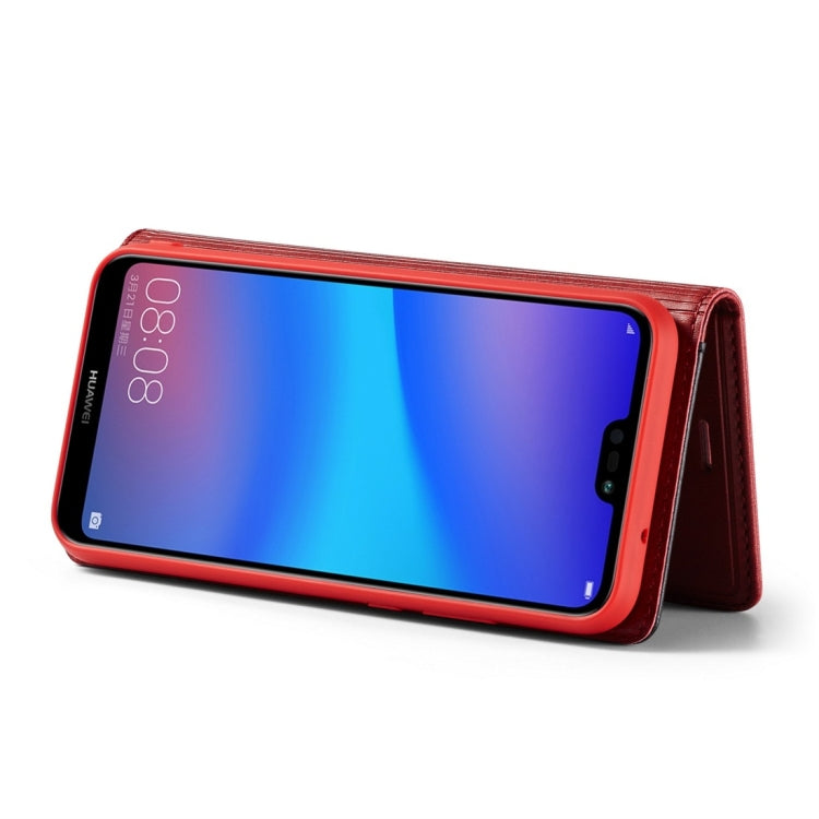 For Huawei P20 Lite LC.IMEEKE LC-001 Series PU + TPU Color Matching Frosted Horizontal Flip Leather Case with Holder & Card Slot