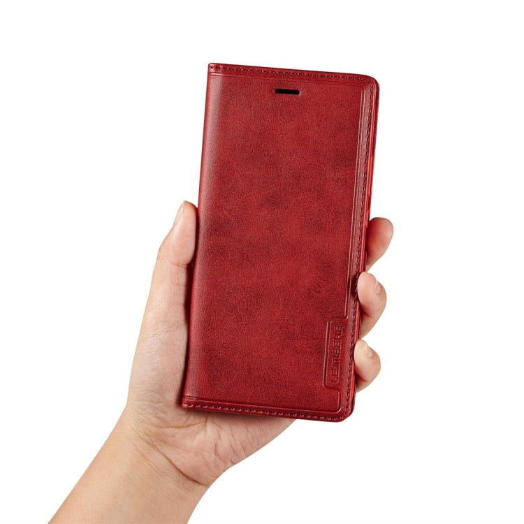 For Huawei P20 Lite LC.IMEEKE LC-001 Series PU + TPU Color Matching Frosted Horizontal Flip Leather Case with Holder & Card Slot