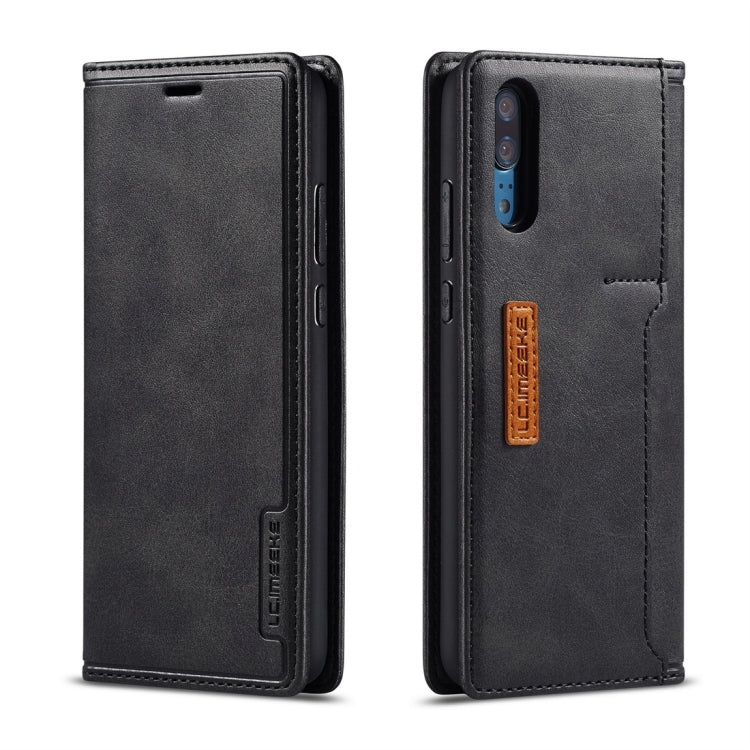For Huawei P20 LC.IMEEKE LC-001 Series PU + TPU Color Matching Frosted Horizontal Flip Leather Case with Holder & Card Slot