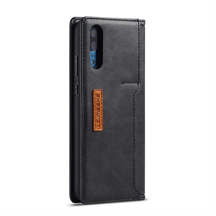For Huawei P20 LC.IMEEKE LC-001 Series PU + TPU Color Matching Frosted Horizontal Flip Leather Case with Holder & Card Slot