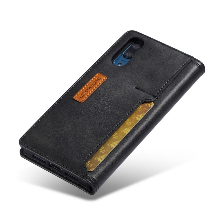 For Huawei P20 LC.IMEEKE LC-001 Series PU + TPU Color Matching Frosted Horizontal Flip Leather Case with Holder & Card Slot