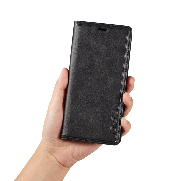 For Huawei P20 LC.IMEEKE LC-001 Series PU + TPU Color Matching Frosted Horizontal Flip Leather Case with Holder & Card Slot