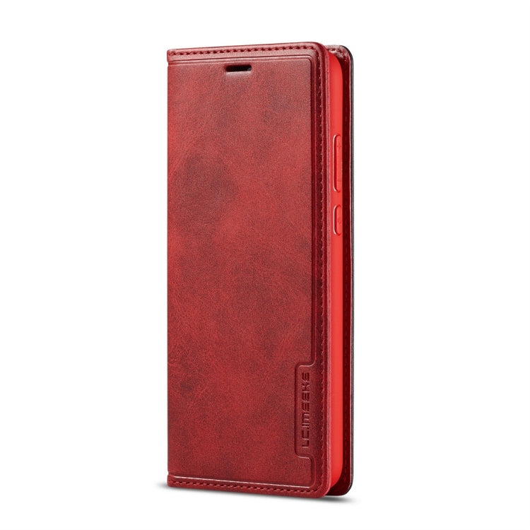 For Huawei P20 LC.IMEEKE LC-001 Series PU + TPU Color Matching Frosted Horizontal Flip Leather Case with Holder & Card Slot