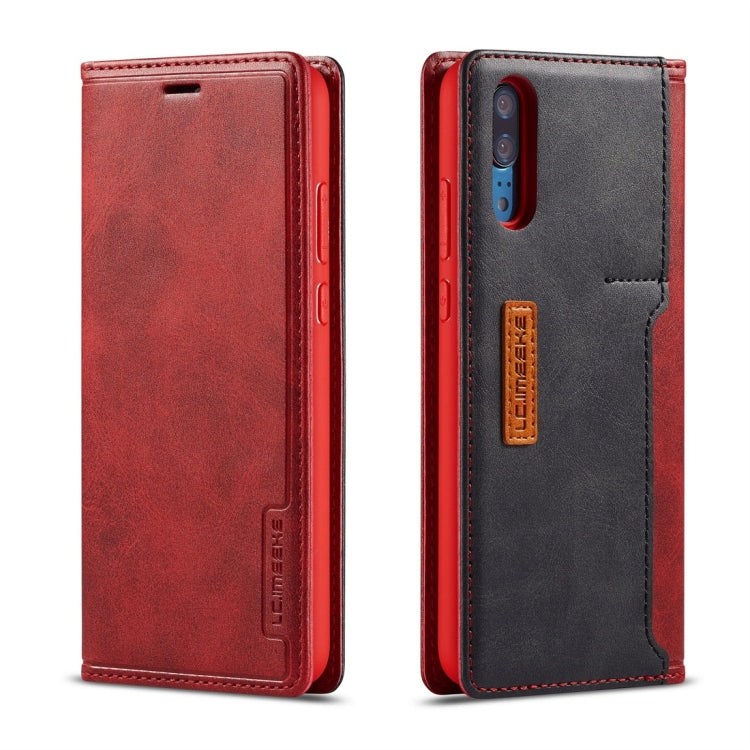 For Huawei P20 Pro LC.IMEEKE LC-001 Series PU + TPU Color Matching Frosted Horizontal Flip Leather Case with Holder & Card Slot