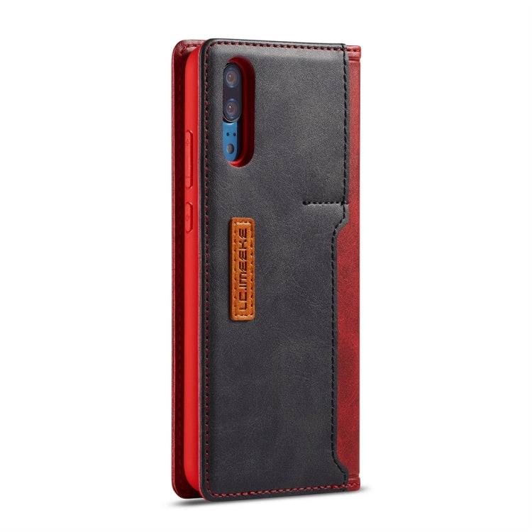 For Huawei P20 Pro LC.IMEEKE LC-001 Series PU + TPU Color Matching Frosted Horizontal Flip Leather Case with Holder & Card Slot