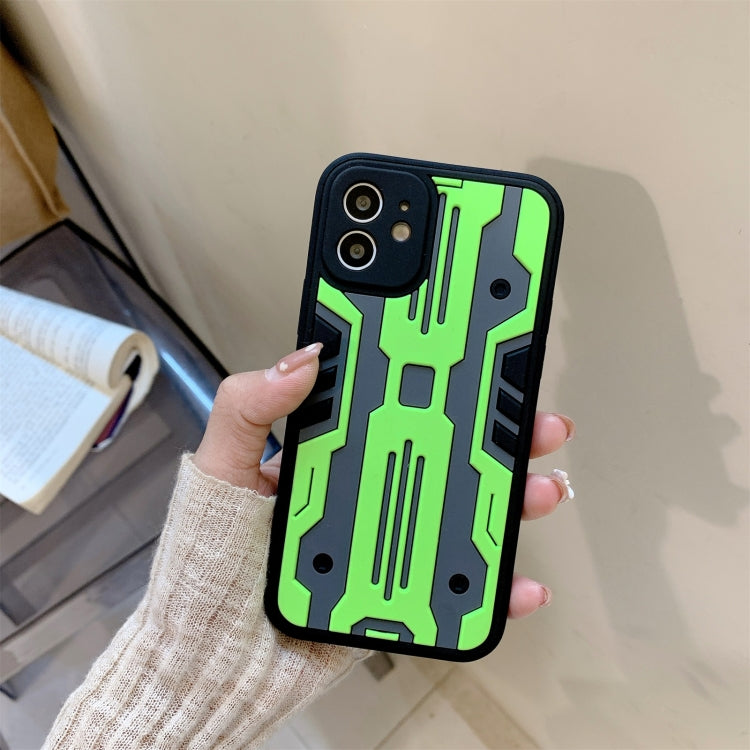 For iPhone 12 Armor Matte PC + TPU Shockproof Case