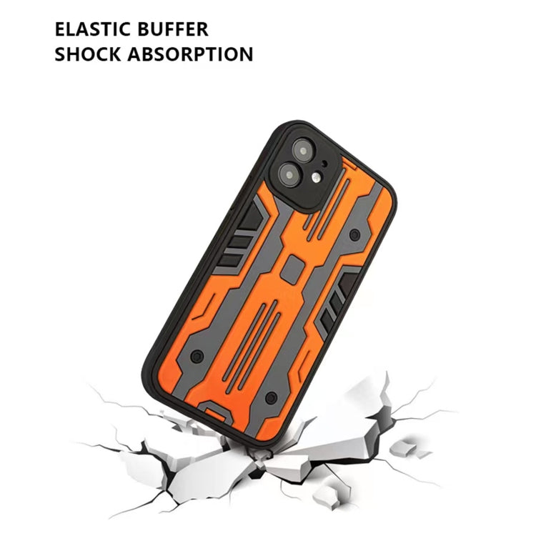 For iPhone 12 Armor Matte PC + TPU Shockproof Case