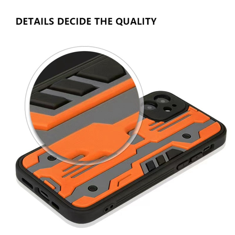 For iPhone 12 Armor Matte PC + TPU Shockproof Case