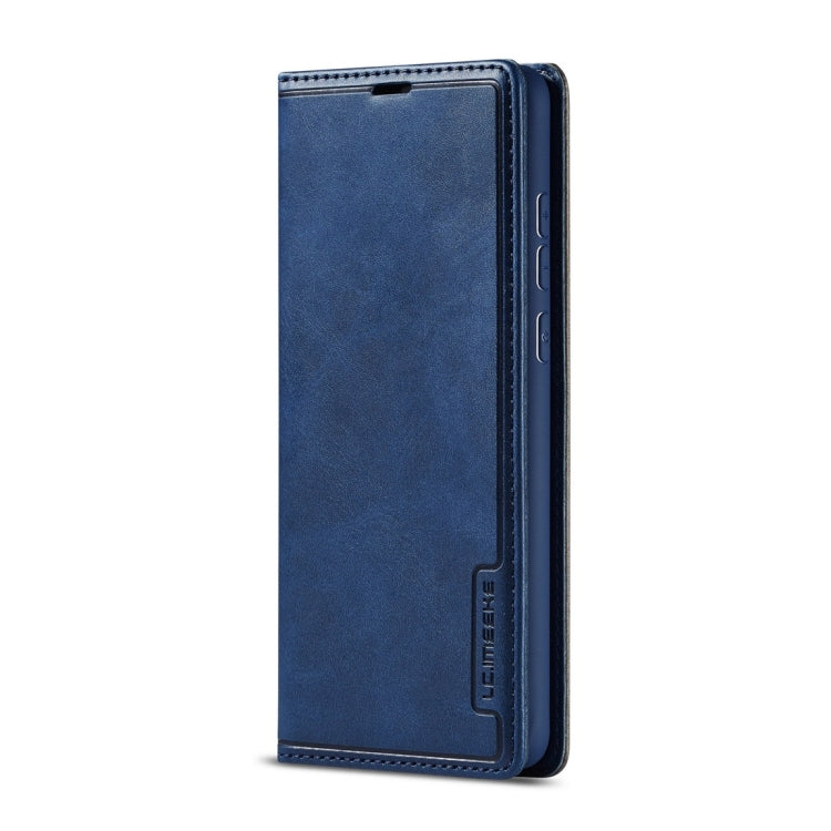 For Huawei P30 LC.IMEEKE LC-001 Series PU + TPU Color Matching Frosted Horizontal Flip Leather Case with Holder & Card Slot
