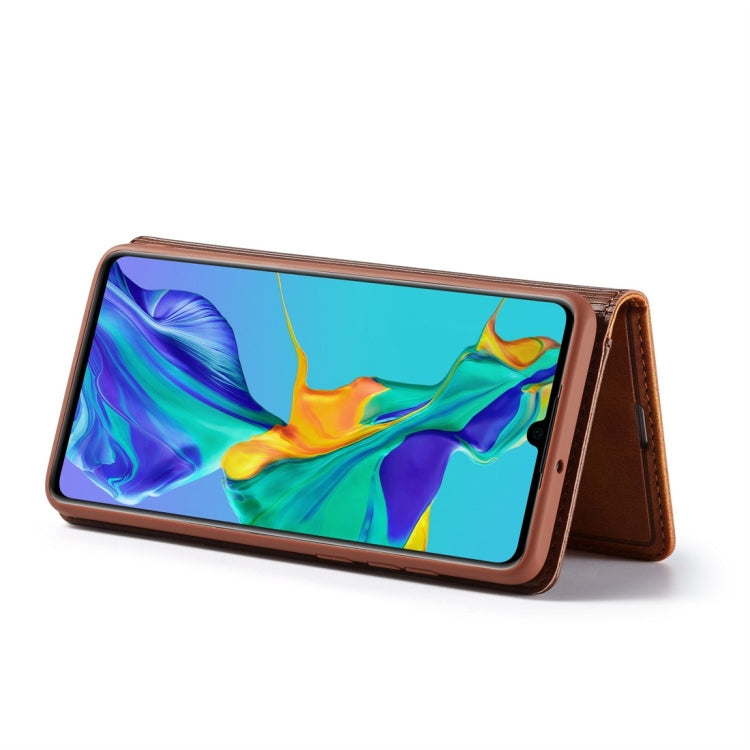 For Huawei P30 LC.IMEEKE LC-001 Series PU + TPU Color Matching Frosted Horizontal Flip Leather Case with Holder & Card Slot