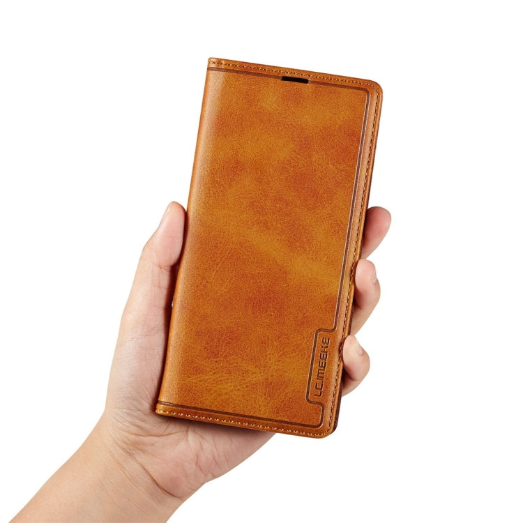 For Huawei P30 LC.IMEEKE LC-001 Series PU + TPU Color Matching Frosted Horizontal Flip Leather Case with Holder & Card Slot