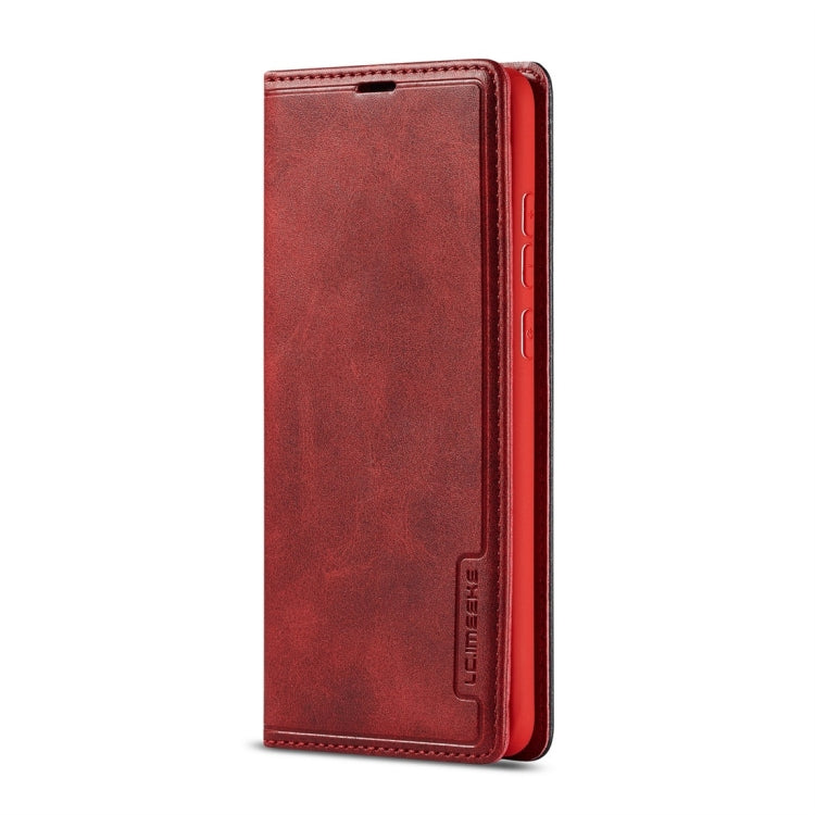 For Huawei P30 LC.IMEEKE LC-001 Series PU + TPU Color Matching Frosted Horizontal Flip Leather Case with Holder & Card Slot