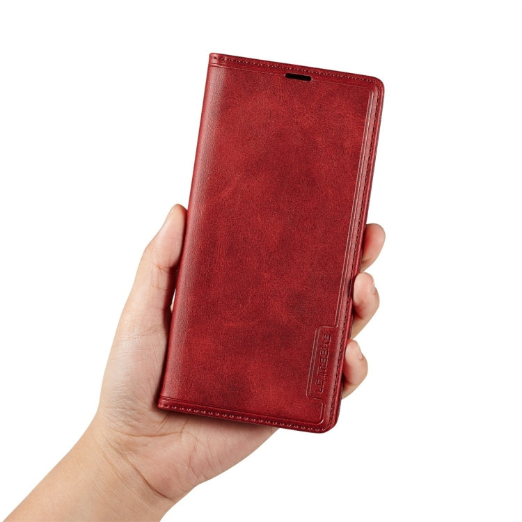For Huawei P30 LC.IMEEKE LC-001 Series PU + TPU Color Matching Frosted Horizontal Flip Leather Case with Holder & Card Slot