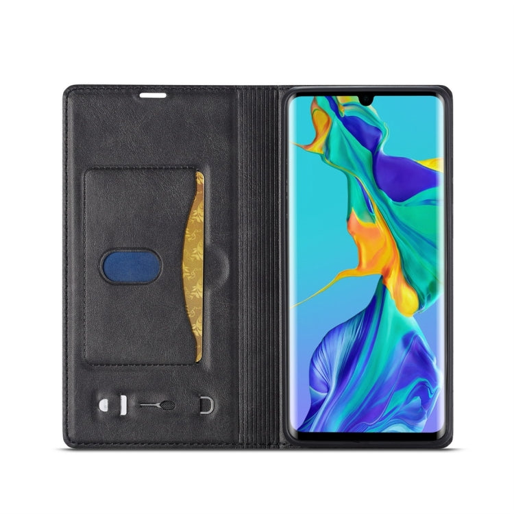 For Huawei P30 Pro LC.IMEEKE LC-001 Series PU + TPU Color Matching Frosted Horizontal Flip Leather Case with Holder & Card Slot