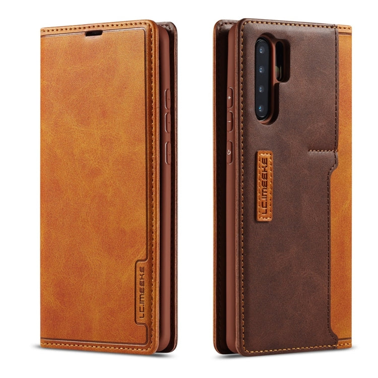 For Huawei P30 Pro LC.IMEEKE LC-001 Series PU + TPU Color Matching Frosted Horizontal Flip Leather Case with Holder & Card Slot