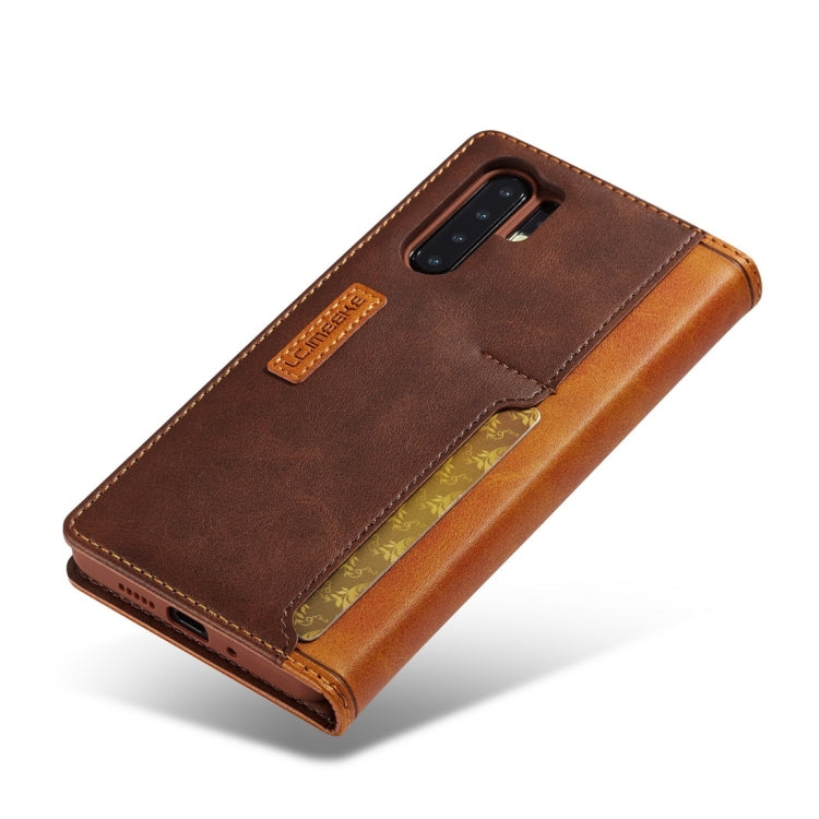 For Huawei P30 Pro LC.IMEEKE LC-001 Series PU + TPU Color Matching Frosted Horizontal Flip Leather Case with Holder & Card Slot