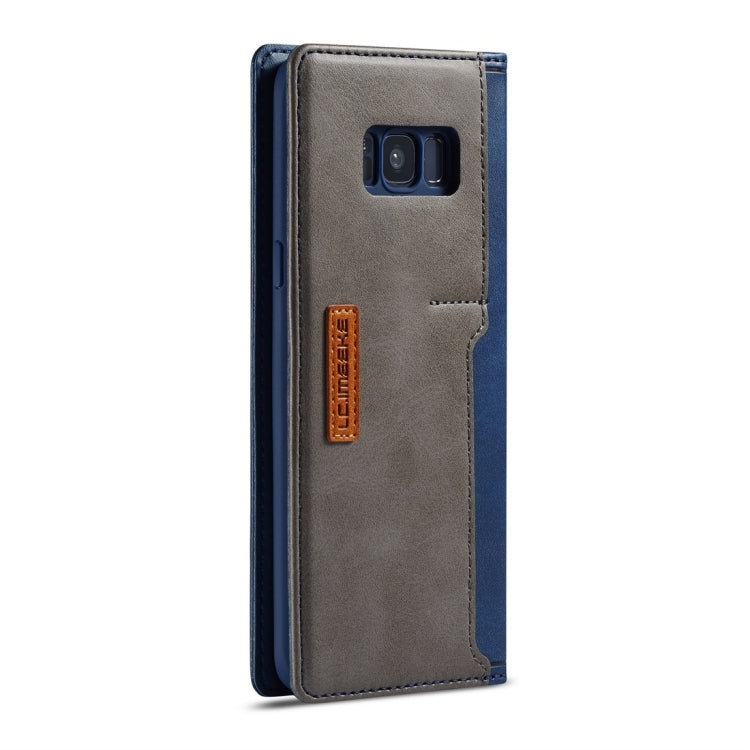 For Galaxy S8 LC.IMEEKE LC-001 Series PU + TPU Color Matching Frosted Horizontal Flip Leather Case with Holder & Card Slot