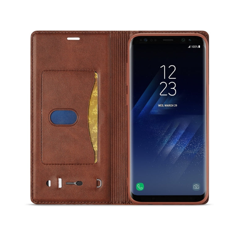 For Galaxy S8 LC.IMEEKE LC-001 Series PU + TPU Color Matching Frosted Horizontal Flip Leather Case with Holder & Card Slot