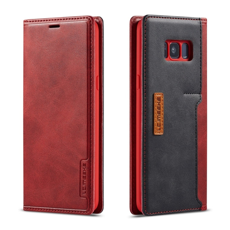 For Galaxy S8 LC.IMEEKE LC-001 Series PU + TPU Color Matching Frosted Horizontal Flip Leather Case with Holder & Card Slot