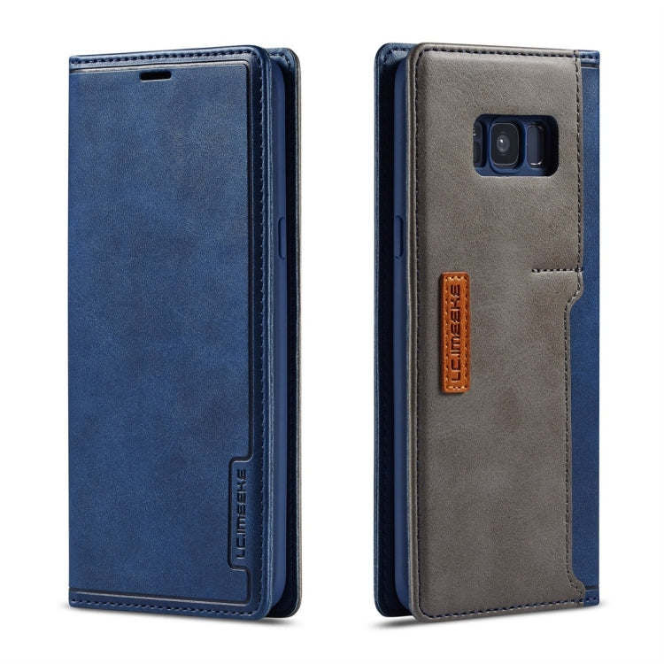 For Galaxy S8+ LC.IMEEKE LC-001 Series PU + TPU Color Matching Frosted Horizontal Flip Leather Case with Holder & Card Slot