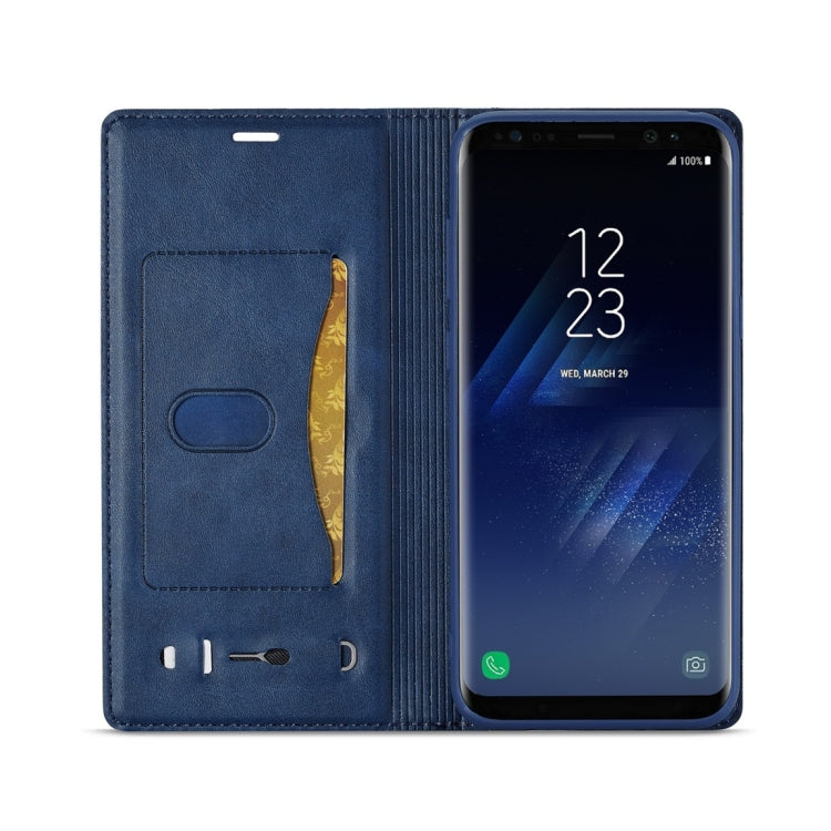 For Galaxy S8+ LC.IMEEKE LC-001 Series PU + TPU Color Matching Frosted Horizontal Flip Leather Case with Holder & Card Slot