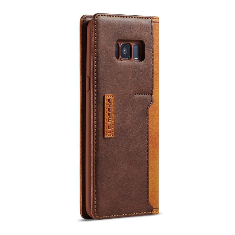 For Galaxy S8+ LC.IMEEKE LC-001 Series PU + TPU Color Matching Frosted Horizontal Flip Leather Case with Holder & Card Slot