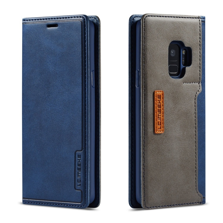 For Galaxy S9 LC.IMEEKE LC-001 Series PU + TPU Color Matching Frosted Horizontal Flip Leather Case with Holder & Card Slot