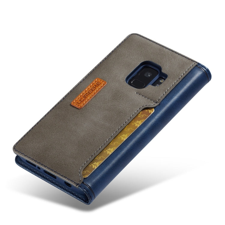 For Galaxy S9 LC.IMEEKE LC-001 Series PU + TPU Color Matching Frosted Horizontal Flip Leather Case with Holder & Card Slot