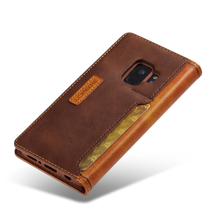 For Galaxy S9 LC.IMEEKE LC-001 Series PU + TPU Color Matching Frosted Horizontal Flip Leather Case with Holder & Card Slot