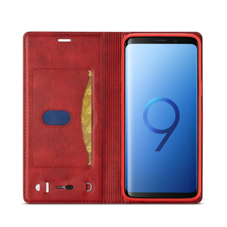 For Galaxy S9 LC.IMEEKE LC-001 Series PU + TPU Color Matching Frosted Horizontal Flip Leather Case with Holder & Card Slot