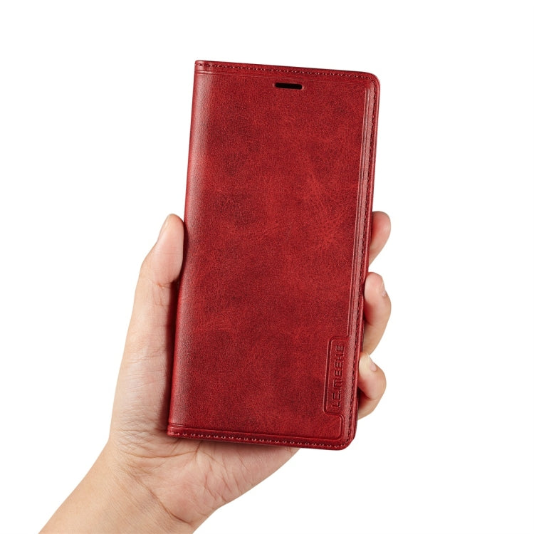 For Galaxy S9 LC.IMEEKE LC-001 Series PU + TPU Color Matching Frosted Horizontal Flip Leather Case with Holder & Card Slot