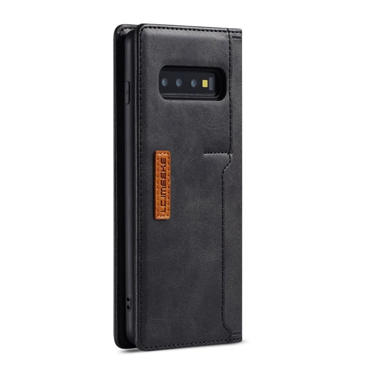 For Galaxy S10 LC.IMEEKE LC-001 Series PU + TPU Color Matching Frosted Horizontal Flip Leather Case with Holder & Card Slot