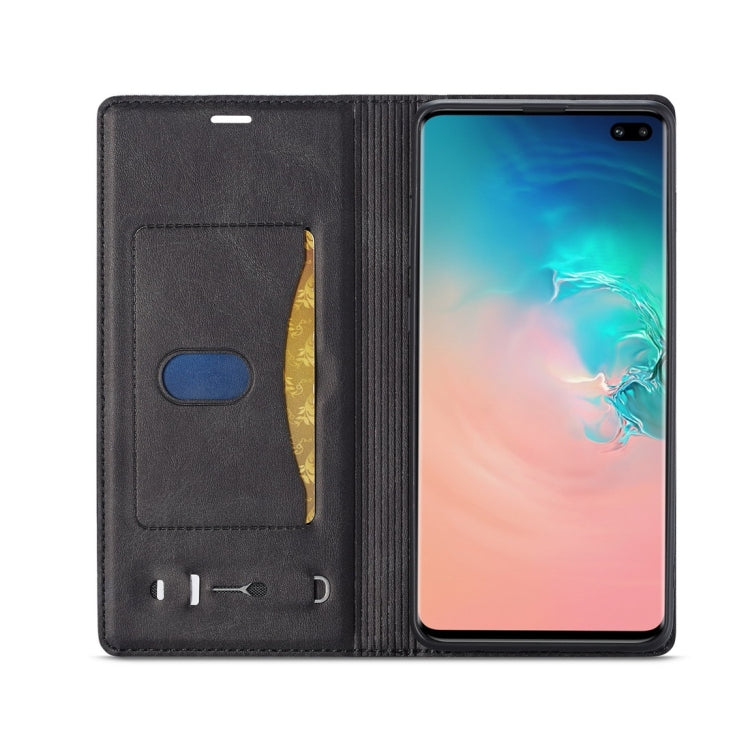 For Galaxy S10 LC.IMEEKE LC-001 Series PU + TPU Color Matching Frosted Horizontal Flip Leather Case with Holder & Card Slot