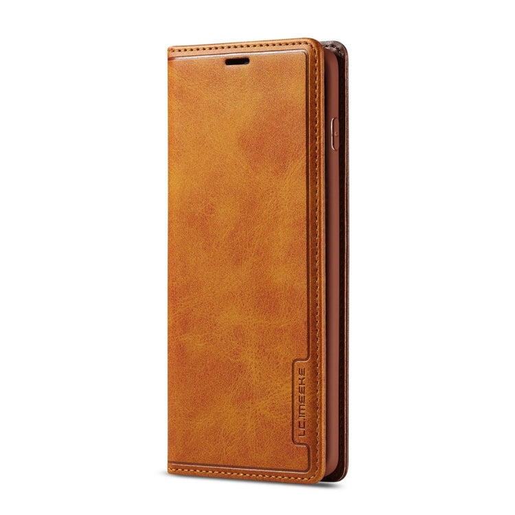 For Galaxy S10 LC.IMEEKE LC-001 Series PU + TPU Color Matching Frosted Horizontal Flip Leather Case with Holder & Card Slot