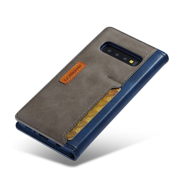 For Galaxy S10e LC.IMEEKE LC-001 Series PU + TPU Color Matching Frosted Horizontal Flip Leather Case with Holder & Card Slot