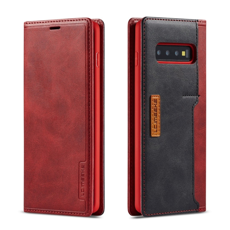 For Galaxy S10e LC.IMEEKE LC-001 Series PU + TPU Color Matching Frosted Horizontal Flip Leather Case with Holder & Card Slot