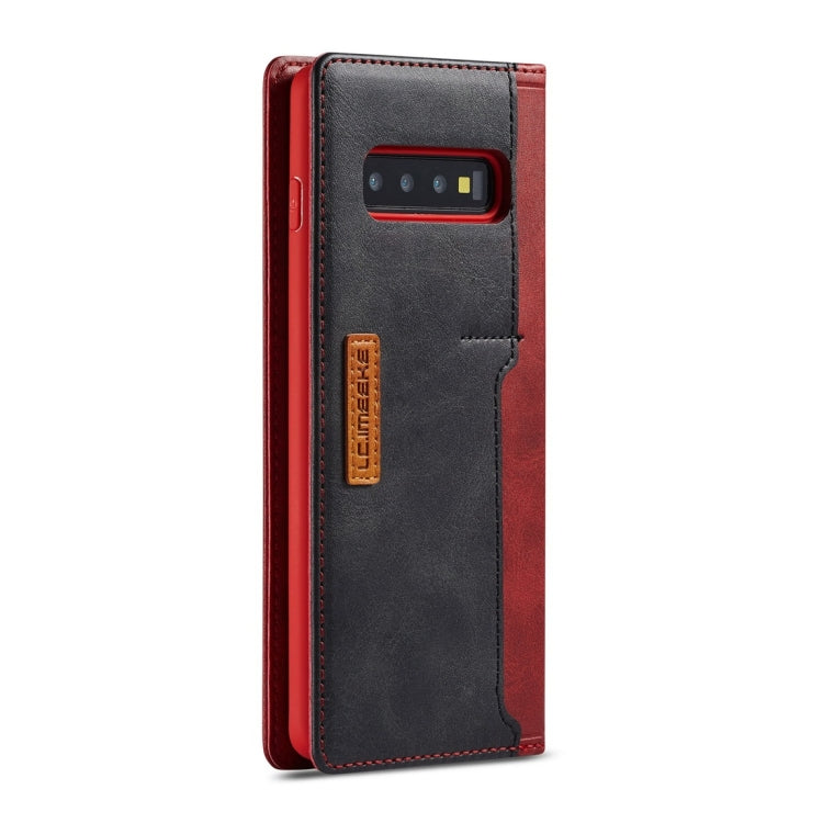 For Galaxy S10e LC.IMEEKE LC-001 Series PU + TPU Color Matching Frosted Horizontal Flip Leather Case with Holder & Card Slot