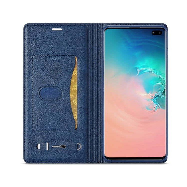 For Galaxy S10+ LC.IMEEKE LC-001 Series PU + TPU Color Matching Frosted Horizontal Flip Leather Case with Holder & Card Slot