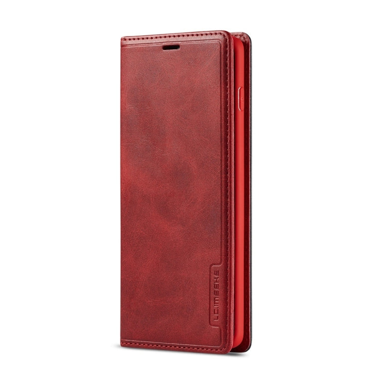 For Galaxy S10+ LC.IMEEKE LC-001 Series PU + TPU Color Matching Frosted Horizontal Flip Leather Case with Holder & Card Slot