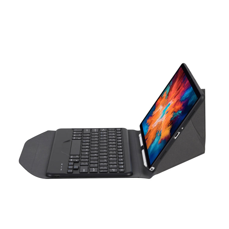 BM13 Diamond Texture Detachable Bluetooth Keyboard Leather Tablet Case with Pen Slot & Triangular Back Support For Lenovo Pad Pro 11.5 inch 2021 TB-J716F / Tab P11 Pro 11.5 inch TB-J706F