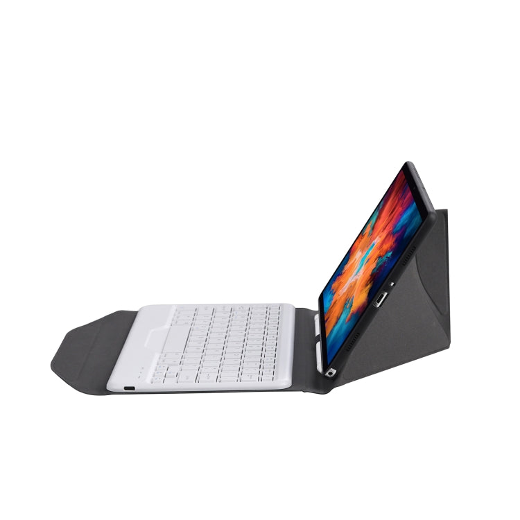 BM13 Diamond Texture Detachable Bluetooth Keyboard Leather Tablet Case with Pen Slot & Triangular Back Support For Lenovo Pad Pro 11.5 inch 2021 TB-J716F / Tab P11 Pro 11.5 inch TB-J706F