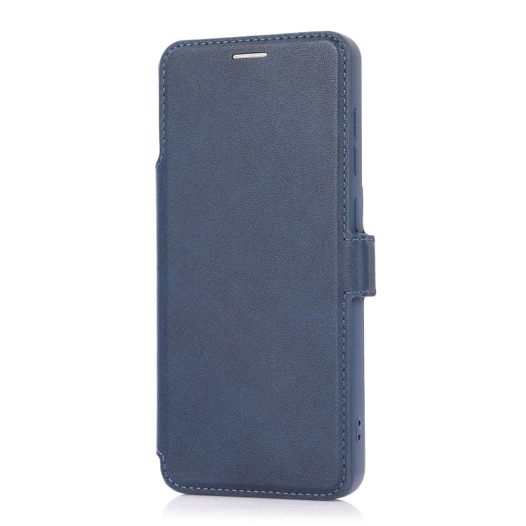 For Samsung Galaxy A21s Push Window Double Buckle PU + Silicone Horizontal Flip Leather Case with Holder & Card Slot