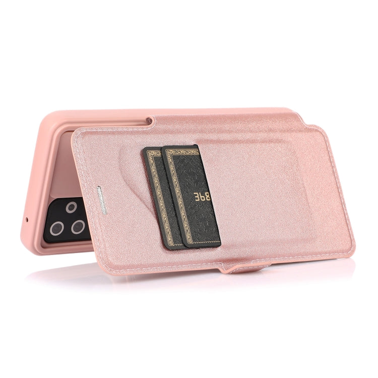 For Samsung Galaxy A52 5G / 4G Push Window Double Buckle PU + Silicone Horizontal Flip Leather Case with Holder & Card Slot
