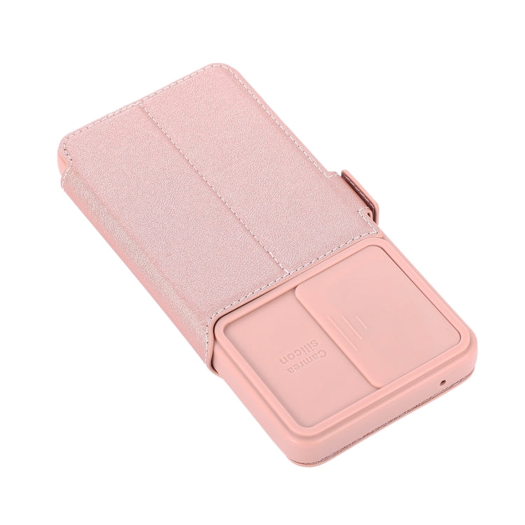 For Samsung Galaxy A52 5G / 4G Push Window Double Buckle PU + Silicone Horizontal Flip Leather Case with Holder & Card Slot