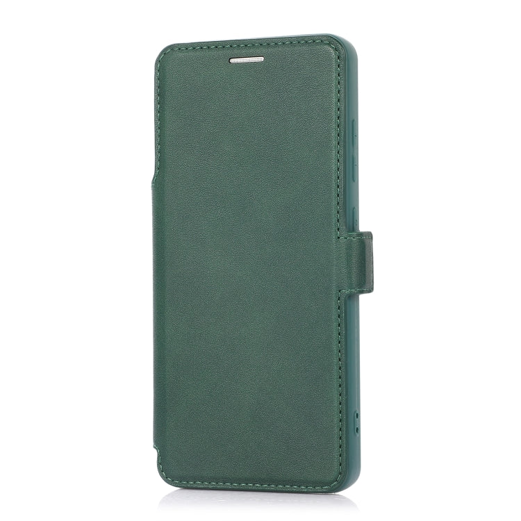 For Samsung Galaxy A52 5G / 4G Push Window Double Buckle PU + Silicone Horizontal Flip Leather Case with Holder & Card Slot