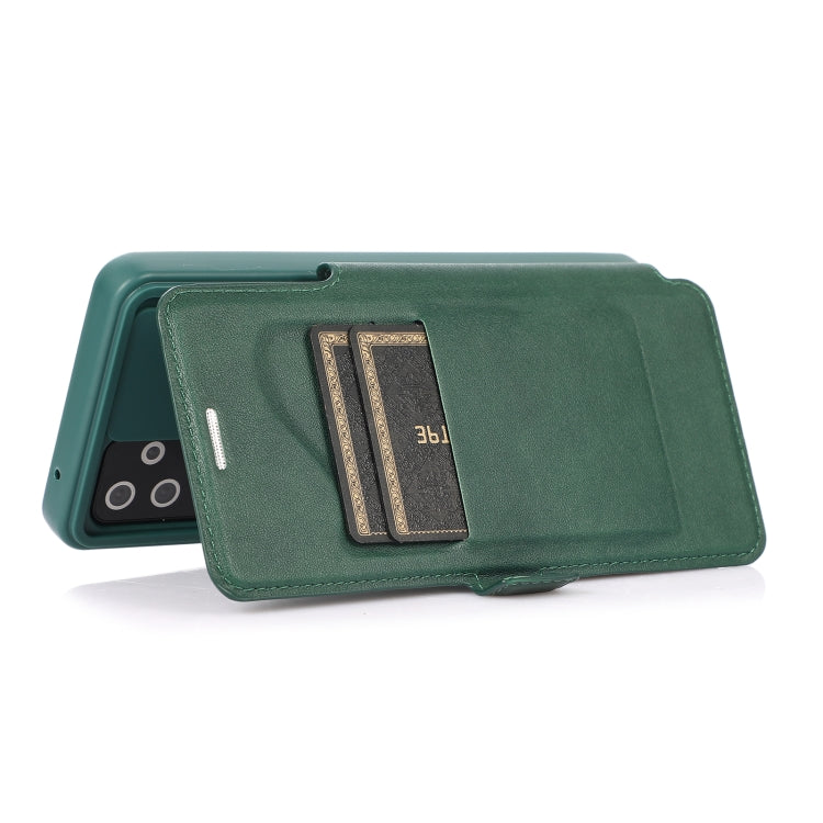 For Samsung Galaxy A52 5G / 4G Push Window Double Buckle PU + Silicone Horizontal Flip Leather Case with Holder & Card Slot