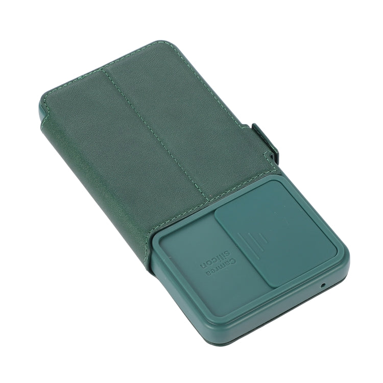 For Samsung Galaxy A52 5G / 4G Push Window Double Buckle PU + Silicone Horizontal Flip Leather Case with Holder & Card Slot