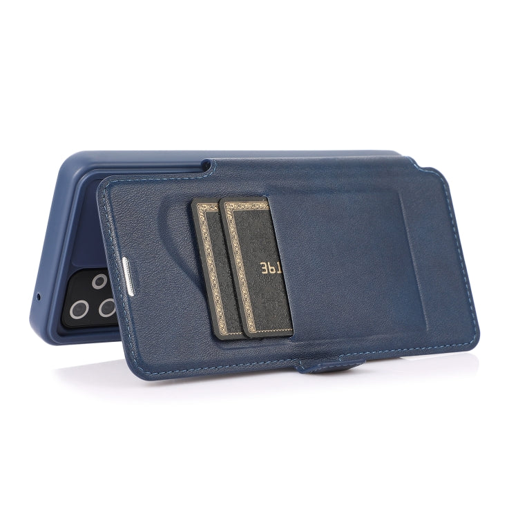 For Samsung Galaxy A52 5G / 4G Push Window Double Buckle PU + Silicone Horizontal Flip Leather Case with Holder & Card Slot