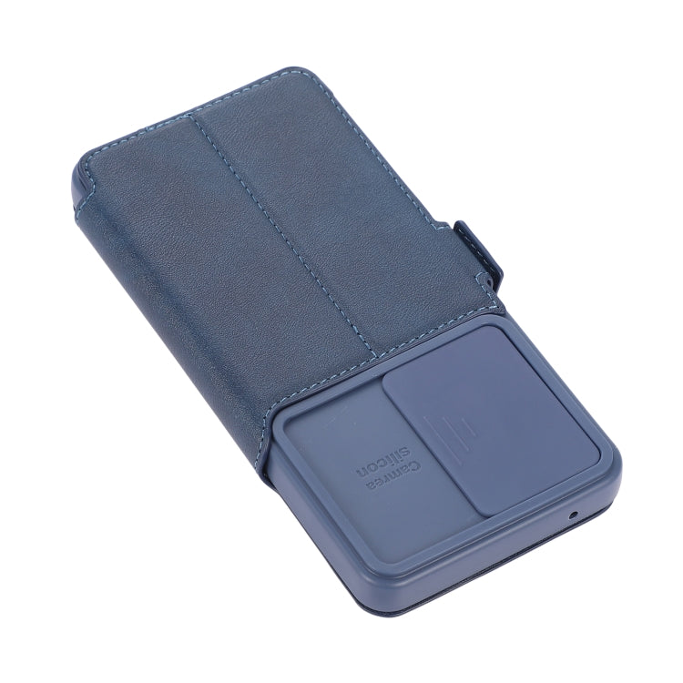 For Samsung Galaxy A52 5G / 4G Push Window Double Buckle PU + Silicone Horizontal Flip Leather Case with Holder & Card Slot